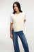 Sleeveless cable-knit vest with ties in antique white — main image