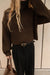 Mockneck sweater in turkish coffee — main image