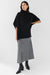 Turtleneck cape in black — main image