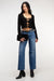 Tie front sweater in black — main image