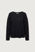 Oversized crewneck sweater in black — main image