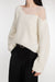 Distressed detail sweater in birch — main image