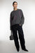 Heart spray paint effect sweater in lava smoke orchid — main image
