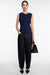 Button front knit sleeveless vest in navy blazer — main image