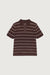 Classic stripe polo shirt in brownstone birch — main image