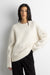 BRUSHED ALPACA OVERSIZED CREWNECK SWEATER