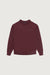 Classic fitted embroidered sweater in wine — main image