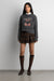 Cherry intarsia sweater in heather lava smoke — main image