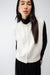 Pearl collar vest in ivory — main image
