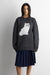 Cat crewneck sweater in charcoal — main image