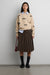 Bow jacquard knit sweater in birch black — main image