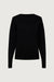 Lightweight crewneck sweater in black — main image
