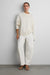 100% cotton crewneck sweater in cream — main image