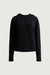 100% cashmere hoodie in charcoal — main image