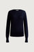 Merino wool sweater in baritone navy blue — main image