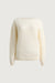 Wool crewneck sweater in ivory — main image