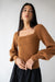 Square neck sweater in nuthatch — main image