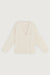 V-neck sweater in heather whitecap grey — main image