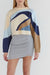 Patterned intarsia sweater in cloud blue intarsia — main image