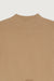 Cropped mockneck sweater in dark beige — main image