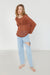 Crochet sweater in teak — main image