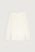 Lightweight rib-knit sweater in white — main image