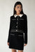 Collared sweater in black cream — main image