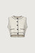 Button up sweater vest in cream black — main image