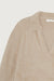 Fuzzy collared sweater in simply taupe — main image