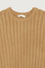 Fuzzy ribbed sweater in lead gray — main image