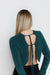Open back fuzzy sweater in seamoss — main image
