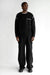 Contrast trim sweater in black pelican — main image
