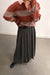 Striped collared sweater in spice taupe — main image