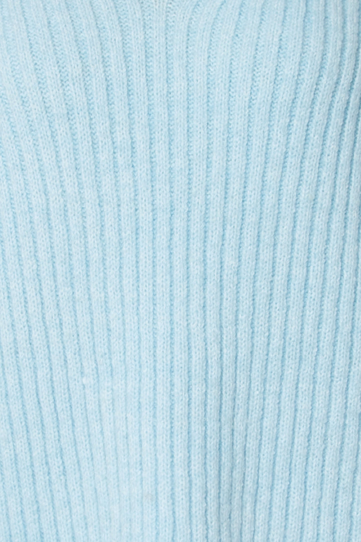 OVERSIZED TURTLENECK SWEATER in Cool Blue — alternate angle