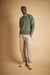 Embroidered logo sweater in thyme — main image