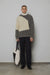 Colour block sweater in granite oyster grey — main image