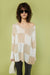 Oversized checkered sweater in beige checker — main image