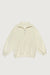 Quarter zip sweatshirt in cream — main image