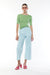 Fitted short sleeve tee in peppermint — main image