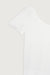Scoop neck tee in white — main image