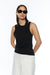 Layered tank in black — main image