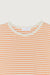 Striped tee in orange stripe — main image