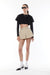 Layered tee and long sleeve top in black — main image