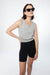 Cropped tank in heather gray — main image