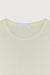 Knit cropped tee in cream — main image