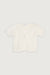 Hook closure cropped tee in white — main image