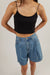 Cropped tank in black — main image