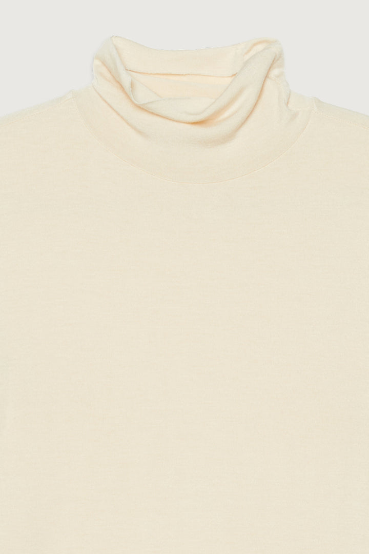 MOCKNECK TOP in Oatmeal — alternate angle