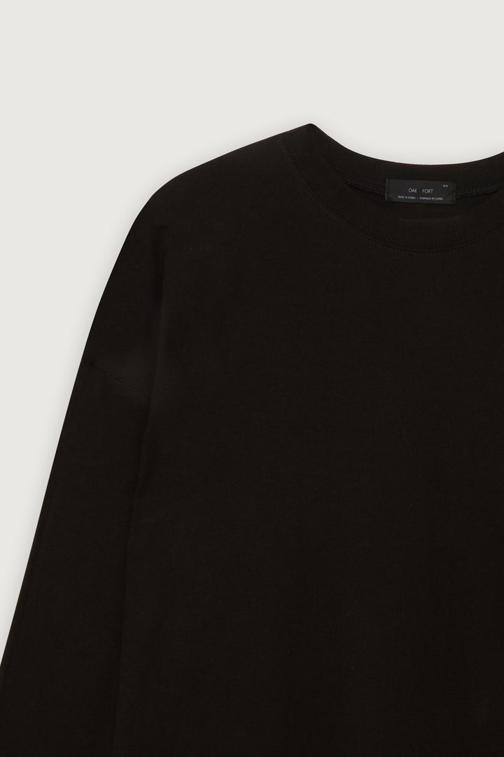 LONG SLEEVE T-SHIRT in Black — alternate angle