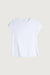 Cap sleeve t-shirt in white — main image
